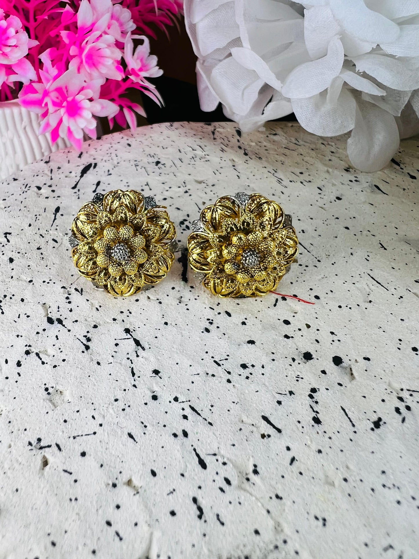 22k gold polish original 3d earrings ( ikl128)